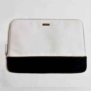 KATE SPADE New York Leather Padded Zipper Laptop Sleeve